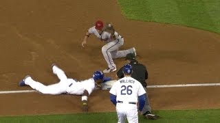 Parra throws out Puig going for third [upl. by Harneen213]