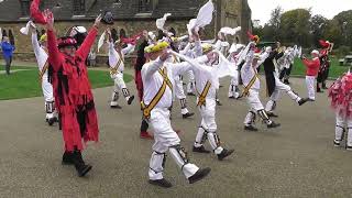 A mass gathering of Morris dancers display for Rutland Morris 50th anniversary [upl. by Attoynek]