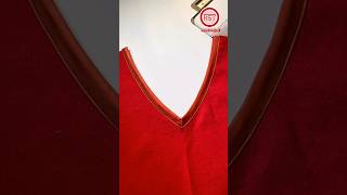 How to make the outer edge of a Vneck [upl. by Ecnerwal]