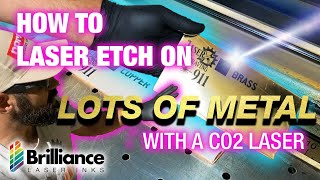 How to Laser Engrave On Metal With A Co2 Laser  A Complete How to Guide  Brilliance Laser Inks [upl. by Latimer]