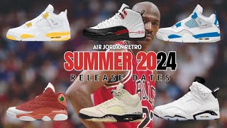 AIR JORDAN RETRO SUMMER 2024 RELEASE DATE S 😱🔥 [upl. by Airetnahs404]