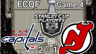 NHL 94 Rewind  Capitals  Devils Stanley Cup Playoffs R1 G4 [upl. by Alehtse]