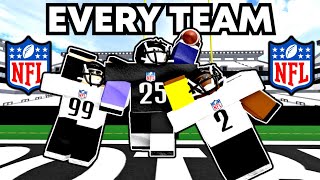 I PLAYED ON EVERY SINGLE NFL TEAM IN ROBLOX FOOTBALL FUSION 2 [upl. by Olumor593]