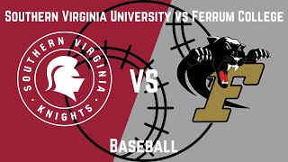 SVU Baseball Knights vs Ferrum College [upl. by Bartholemy306]