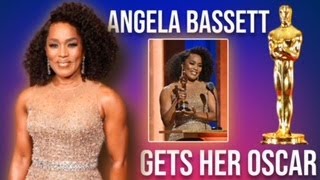 ANGELA BASSETT Gets Her Oscar AcademyAwards Oscars AngelaBasstt [upl. by Hally681]