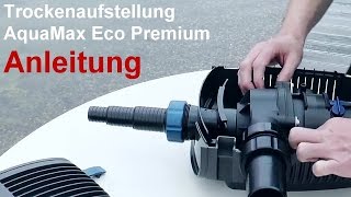 OASE AquaMax Eco Premium  Videoanleitung  Umbau zur Trockenaufstellung der Teichfilterpumpe [upl. by Sisenej]