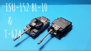 Mini lego ISU152 BL10 amp T62A tank instruction  tutorial [upl. by Ventre308]