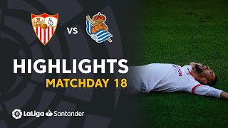 Highlights Sevilla FC vs Real Sociedad 32 [upl. by Adnolaj995]