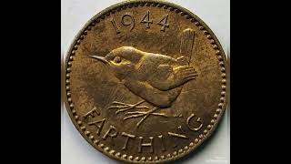 UK amp Farthing 1944 George VI coin Value and price rare [upl. by Aihsekram]