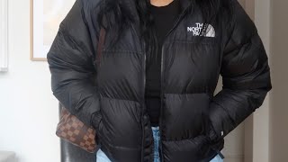 North Face 1996 Retro Nuptse Sizing  Review worth buying Nike Air Jordan 1 👀❤️  HeyItsMarsha [upl. by Amelina]