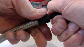 Install an Aluminum AN Fitting on Braided Steel Line [upl. by Corette]