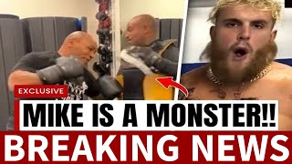 Mike Tyson and Jake Paul share a love kiss in controversial video that has fans doing a double tak [upl. by Ricarda]