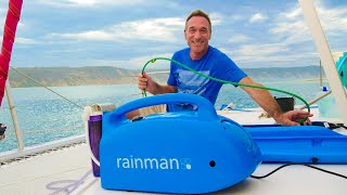 Sailing Bluefin Ep17 Rainman watermaker demoreview  How to make fresh drinking water on a boat [upl. by Avra]