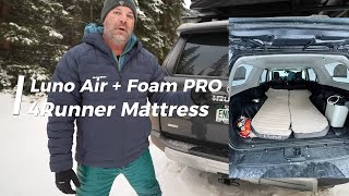 Luno AirFoam PRO 4Runner Mattress  Tested in 15F in the mountains [upl. by Tanner]