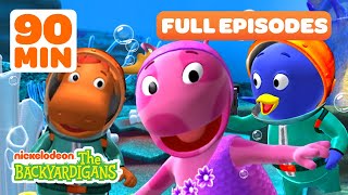 Tyrone amp Pablo Find Mermaids  Castaways Adventure w Uniqua  Full Episodes  The Backyardigans [upl. by Anitap]