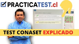 Test CONASET EXPLICADO ✅  Licencia Clase B Chile 2024 Educación Vial  wwwpracticatestcl [upl. by Selokcin]