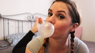 ASMR GUM CHEWING W BUBBLES [upl. by Gillian]