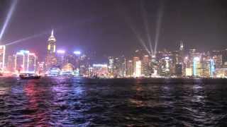 Hong Kong Le spectacle son et lumière quotSymphony of lightsquot Chine [upl. by Asabi310]