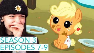 Baby Applejack Is ADORABLE  MLP FIM REACTION [upl. by Assilev114]