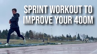 Speed Endurance Workout for the 400m  D1 Track amp Field Training [upl. by Itsirc]