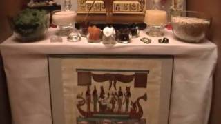 Goddess HetHert Hathor Feast Day Celebration And Altar 11282009 [upl. by Asiela283]