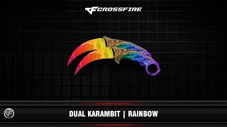 Crossfire jmf  0566  Dual KarambitColorida [upl. by Kentigera]