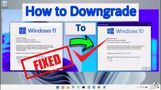 How to Downgrade Windows 11 to Windows 10 Without Losing Data  2023✓ [upl. by Nole]