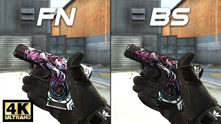 CSGO Glock18  NeoNoir  Skin showcase all floats 4K60FPS [upl. by Aline]