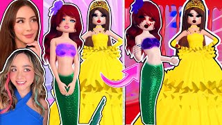 DISNEY PRINCESS HALLOWEEN CHALLENGE with iBELLA In Dress To Impress [upl. by Autrey]