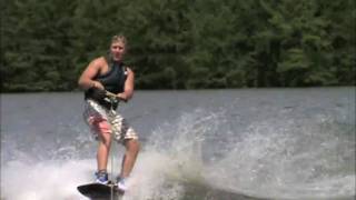 WakeboardingKneeboarding in Lake Providence behind a Yamaha 90 bass boat [upl. by Vallie811]