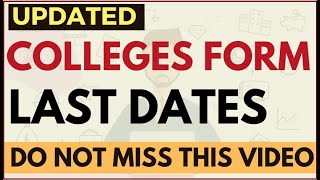 Updated video Last dates of MBA colleges forms  Important Dates Exam Accepted Cutoffs Form Fees [upl. by Sadira966]