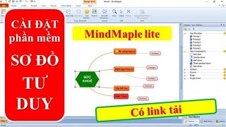 CÀI ĐẶT phần mềm vẽ SƠ ĐỒ TƯ DUY MindMaple Lite  HTCom Channel [upl. by Tabby]