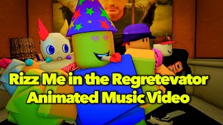 Rizz Me In The Regretevator Animated Roblox Music Video  Lilbittacringe [upl. by Hcir]