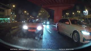 Nextbase rear window dashcam test FullHD 1080p night in city [upl. by Luar2]