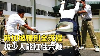 新加坡鞭刑全流程，極少人能扛住6鞭，囚犯寧願坐牢也不願挨鞭子 [upl. by Gawlas292]