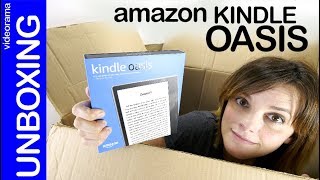 Amazon Oasis unboxing preview el eBook SUMERGIBLE a prueba [upl. by Fessuoy337]