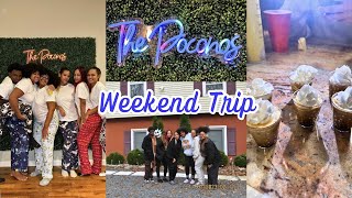 POCONOS WEEKEND VLOG house tour game nights cooking vibes w friends [upl. by Haramat868]