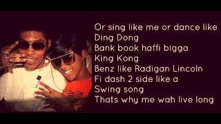 Vybz Kartel Ft Gaza Slim  Reparation Lyrics on Screen [upl. by Nallid]