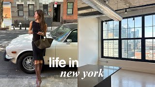 LIFE IN NEW YORK  apartment hunting in nyc getting ready for fall chatty get ready [upl. by Cirad]