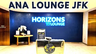 ANA HORIZONS T7 LOUNGE JFK [upl. by Apeed449]