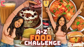 Eating In Alphabetical Order for 24 HOURS A to Z Food Challenge [upl. by Stimson309]