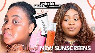 Best Mineral Sunscreen for DarkBlack Skin I Tried 10 NEW Sunscreens for DarkBlack Skin [upl. by Loree]