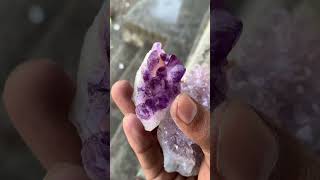 Purple amethyst apophyllite apophyllitecrystal mineralspecimens crystalshop [upl. by Edholm]