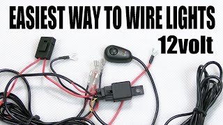 How To Wire In Relay Harness For Lights SIMPLE [upl. by Gannes183]