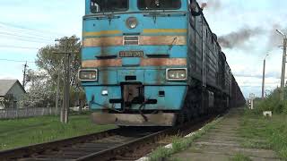 3ТЭ10М1249А1246А CFM Грузовой поезд  Freight train [upl. by Ayahs]