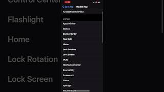 Setting Back Tap Function on iPhone [upl. by Aicnerolf]