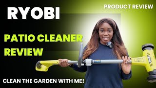 RYOBI Patio cleaner with wire brush Review  Watch ME clean the garden [upl. by Latea193]