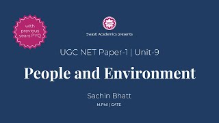 Unit 9  Part1  People Development and Environment  UGCNETJRF Paper1  2024 [upl. by Anoved]