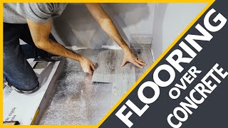 How to Install Vinyl or Laminate Floors in a Basement Over a Concrete Slab [upl. by Pardner]