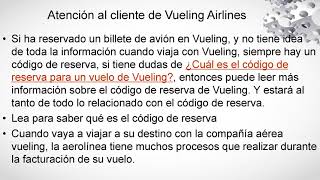 ¿Cuál Es El Código De Reserva Para Un Vuelo De Vueling [upl. by Lowell332]